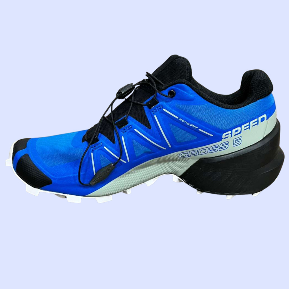 Salomon Speedcross 5 Trail Hiking Running Royal Blue 416095 Men's Size 8 Good! - Picture 3 of 10